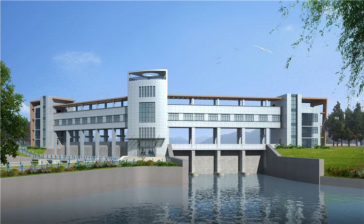 15橫排頭渠首樞紐除險(xiǎn)幕墻工程下游